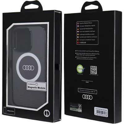7. Audi IML Big Logo MagSafe Hülle für iPhone 14 Pro – schwarz