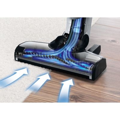 26. Bosch BCH3P210 Akku-/Stielstaubsauger mit integrierter Bürste, beutellos, 0,4 l, netz-/akkubetrieben, schwarz/grau