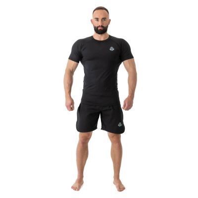 37. Rashguard Kurzarm schwarz BlackRS - S