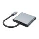 3. Tech-Protect HB08 4in1 USB-C + USB2.0 + 2 x HDMI 4K 60HZ Adapter - grau