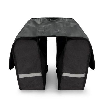Wozinsky doppelte Fahrradtasche für den Gepäckträger, 28 l, schwarz (WBB34BK)