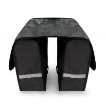 Wozinsky doppelte Fahrradtasche für den Gepäckträger, 28 l, schwarz (WBB34BK)