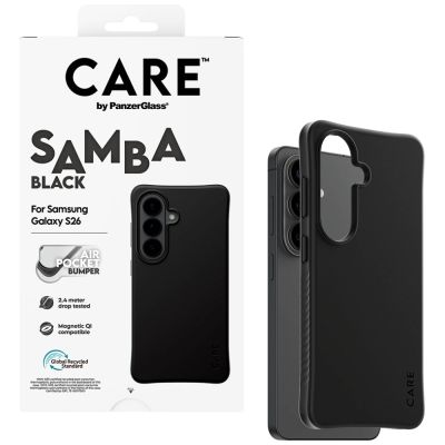 4. CARE by PanzerGlass Samba Black Qi Hülle für Samsung Galaxy S26 - Schwarz
