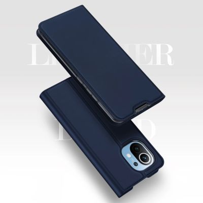 11. DUX DUCIS Skin Pro Holster Cover Flip Cover für Xiaomi Mi 11 blau