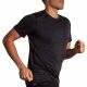 3. Luxe Kurzarm-Lauf-T-Shirt für Herren, Schwarz