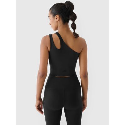 4. Einseitig schulterfreies Trainings-Crop-Top 4F x Anna Lewandowska 4F 4FALSAW24TFSLF515-20S