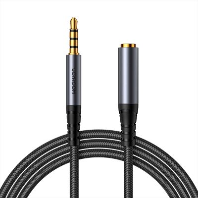 Joyroom Stereo-Audiokabel AUX 3,5 mm Miniklinke (männlich) – Miniklinke (weiblich) 1,2 m schwarz (SY-A09)