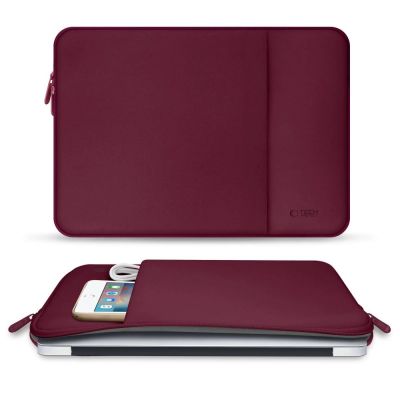 6. Tech-Protect Neopren-Laptoptasche 15-16" - Burgunderrot