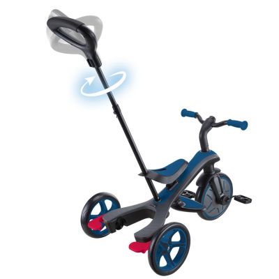 4. Globber Explorer Trike 4in1 Dreirad für Kinder, Vorderradantrieb, aufrecht