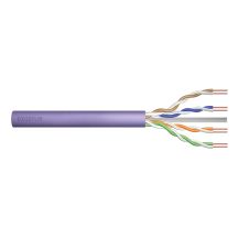 DIGITUS Installationskabel Kat. 6, U/UTP, DCA, AWG 23/1, LSOH, 50 m, lila