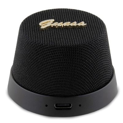 2. Guess Magnetic Script Metal Bluetooth-Lautsprecher – Schwarz