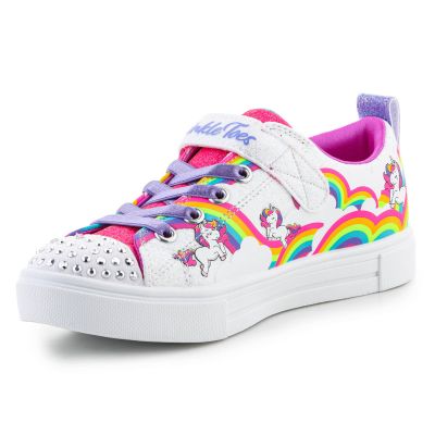 3. Skechers Twinkle Toes S Lights Twinkle Sparks Jumpin Clouds Jr 314809L-WMLT Schuhe