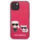 3. Karl Lagerfeld Ikonik Karl&Choupette iPhone 13 Mini-Hülle – Fuchsie