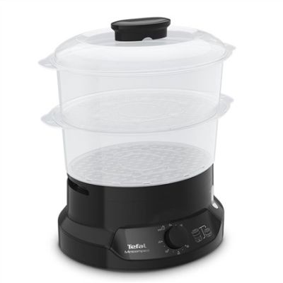 6. Tefal Minicompact VC139810 Dampfgarer mit 2 Körben, freistehend, 800 W, Schwarz