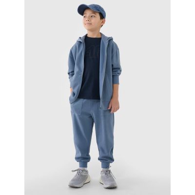 Jungen-Sweatshirt mit Reißverschluss und Kapuze 4F 4FJRSS25TSWSM2042-32S