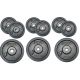 9. SCHWARZES GUSSEISENGEWICHT 10 KG BEST SPORTING Durchmesser 30 mm