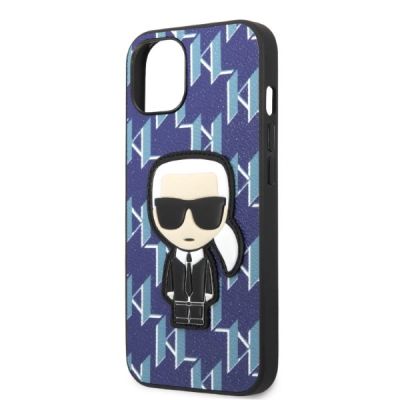 6. Karl Lagerfeld KLHCP13SPMNIKBL iPhone 13 mini 5.4" Hardcase blau/blau Monogram Ikonik Patch