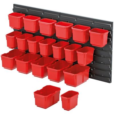 2. Werkstatttafel mit 20 Behältern, Bestelllinie Kistenberg