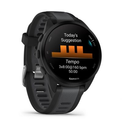 3. Garmin Forerunner 165 Schwarz/Schiefergrau 43 mm Uhr 010-02863-20