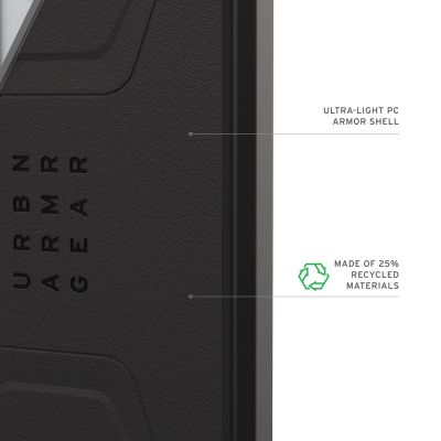 6. Urban Armor Gear Handyhülle für den zivilen Gebrauch, 17,5 cm (6,9 Zoll), Schwarz