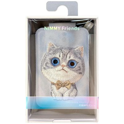 7. Nimmy Neue Katzen-Magnetgeldbörse mit großen Augen und niedlichen Haustieren 2.0 – Grau