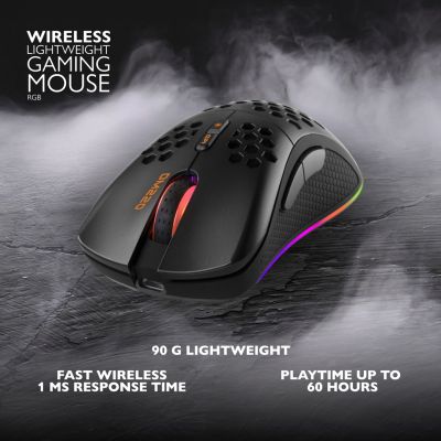 2. Deltaco Gaming GAM-120 Maus, Rechtshänder, Funkfernbedienung + Bluetooth + USB Typ-A, optischer Sensor, 4800 DPI