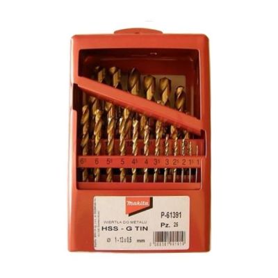 Titan HSS-G Zinnbohrer-Set, 25-teilig, 1–13 mm