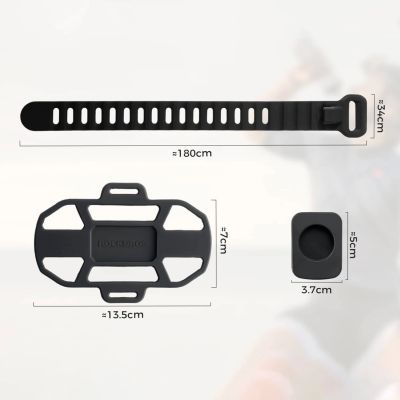 6. Rockbros 250015001 Silikon-Handyhalterung mit Klemme – schwarz