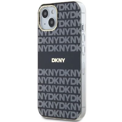 2. DKNY IML Mono & Stripe MagSafe Hülle für iPhone 15 Plus / 14 Plus – Schwarz