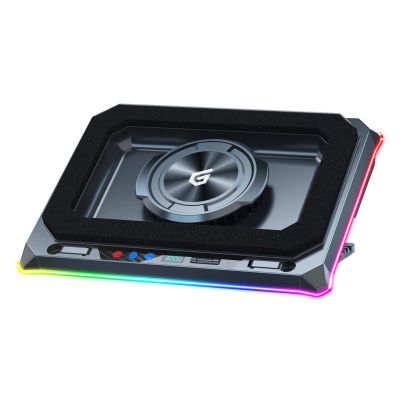 2. CONCEPTRONIC USB-C Laptop-Kühlpad + Handyhalter, RGB, 12V