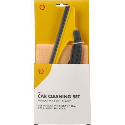 3. SHELL Fensterputztuch und Abzieher 21 cm