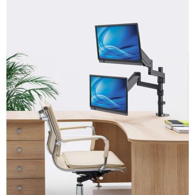 15. MANHATTAN Schreibtischarm für 2x LED/LCD-Fernseher (17-32 Zoll)