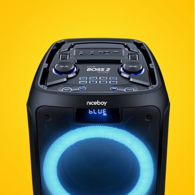 3. Niceboy PARTY Boss 2 (200W) Tragbarer Mono-Lautsprecher Schwarz