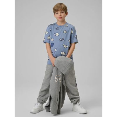 5. Normales bedrucktes Jungen-T-Shirt 4F 4FJRSS26TTSHM3466-32A