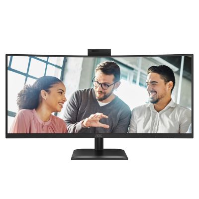 9. AOC Monitor 86,3 cm (34") CU34E4CW 21:09 2xHDMI+DP+USB-C+Webcam Curv.