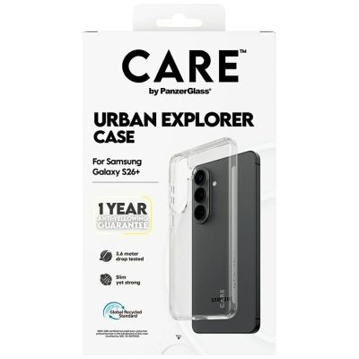 6. CARE by PanzerGlass Urban Explorer Transparente Hülle für Samsung Galaxy S26+ - transparent