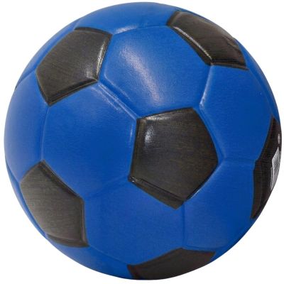 3. PU-Schaumstoffball 15 cm Blau Schwarz Enero