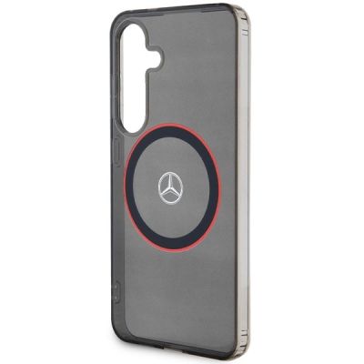 6. Mercedes Double Layer W Red MagSafe Hülle für Samsung Galaxy S24 – Schwarz