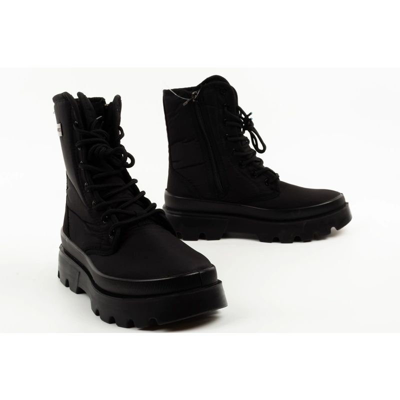 7. Progress Damen-Winterstiefel Schneestiefel schwarz warm gefüttert mit Lammfell