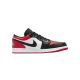 Air Jordan 1 Low Bred Toe Herrenschuhe - 553558-612