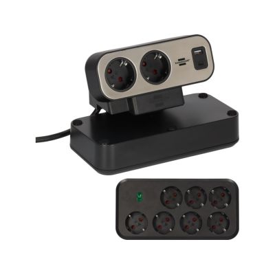 11. Brennenstuhl Estilo Doppelsteckdosenleiste mit Überspannungsschutz, 1x USB-C, 9x Steckdosen