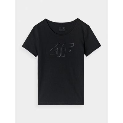 4. Schmales T-Shirt mit Aufdruck für Damen 4F 4FWMM00TTSHF1846-20S