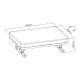 20. MACLEAN ERGONOMISCHE FUSSSTÜTZE, STABIL VERSTELLBARER WINKEL MIT POLSTER MC-460
