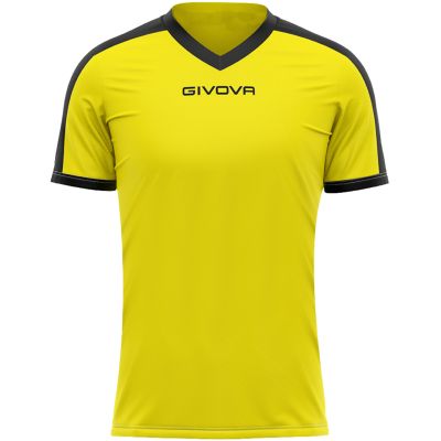 2. Givova Revolution Interlock T-Shirt gelb und schwarz MAC04 0710