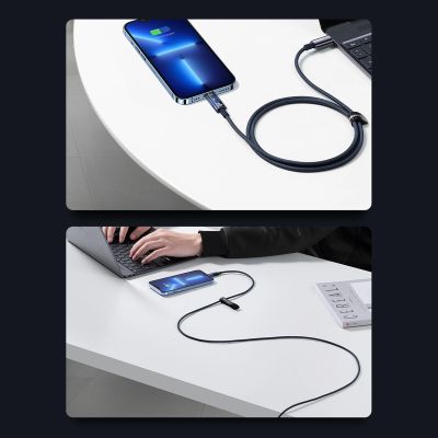21. Baseus CATS000003 Lightning – USB-C-Kabel 20 W 480 Mbit/s 1 m – blau
