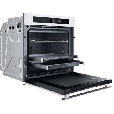 3. Einbaubackofen WHIRLPOOL WOI4S8HM2SWA weiß Hydrolyse Dampf+ SoftClose AirFry