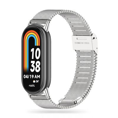 Tech-Protect MilaneseBand Armband für Xiaomi Smart Band 8 / 8 NFC – Silber