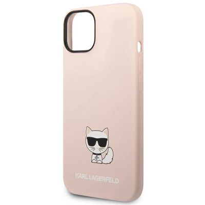 6. Karl Lagerfeld KLHCP14MSLCTPI iPhone 14 Plus 6.7" Hardcase hellrosa / hellrosa Choupette Body aus Silikon