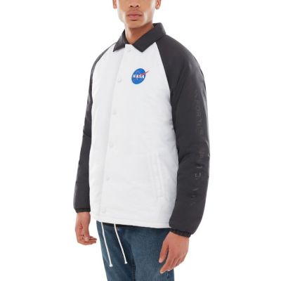 2. Vans X Space Voyager NASA Torrey Wattierte MTE Herrenjacke Weiß/Schwarz - VN0A3HXZWUZ
