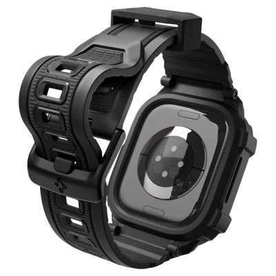 2. Spigen Rugged Armor Pro Schutzhülle und Armband für Apple Watch 46 mm – Mattschwarz
